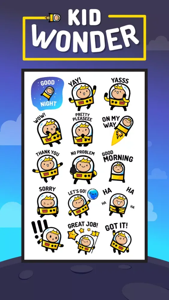 Скриншоты Kid Wonder Space Stickers