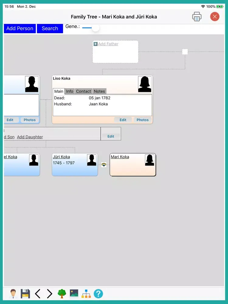 Family Tree - Builder iPad 应用截图
