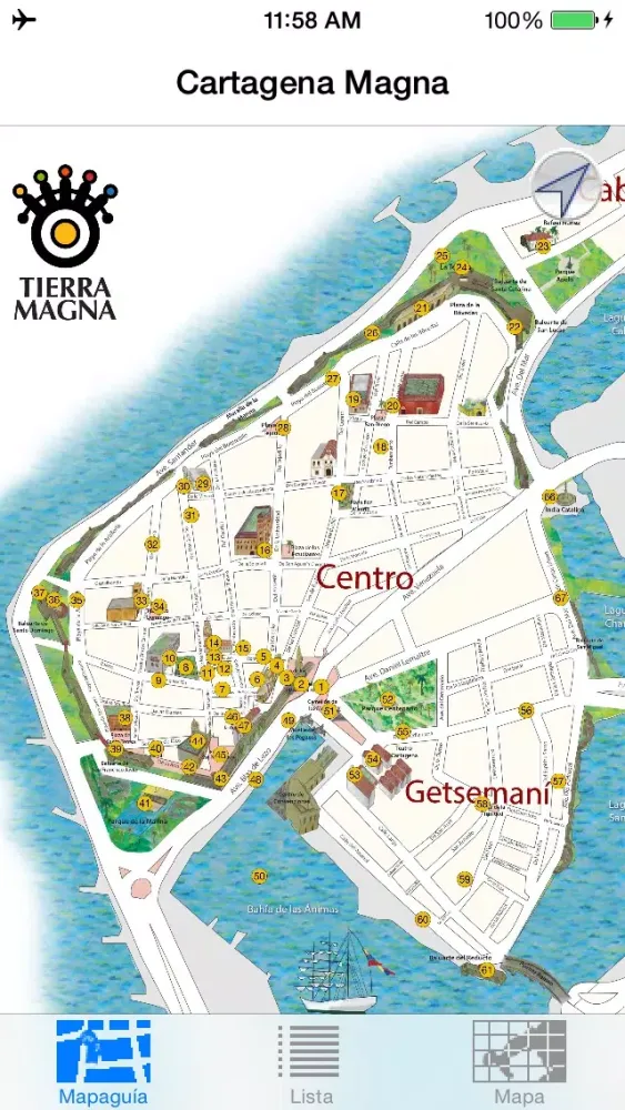 Tangkapan layar Cartagena Magna