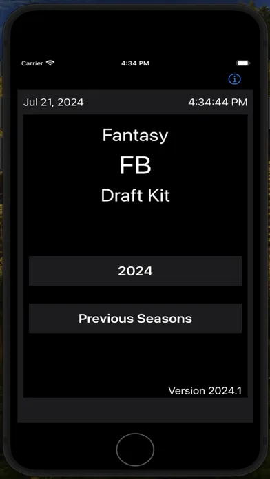 Fantasy FB Draft Kit 스크린샷
