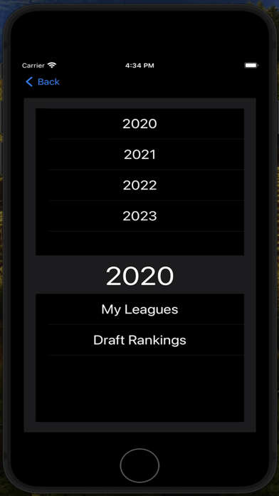 Capturas de tela do Fantasy FB Draft Kit
