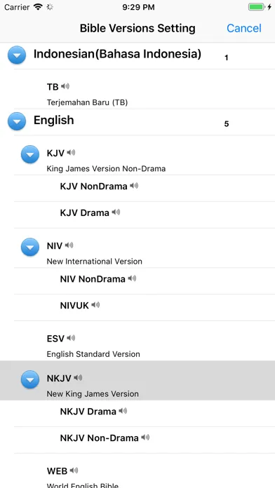 Скриншоты Indonesian Audio Bible Alkitab