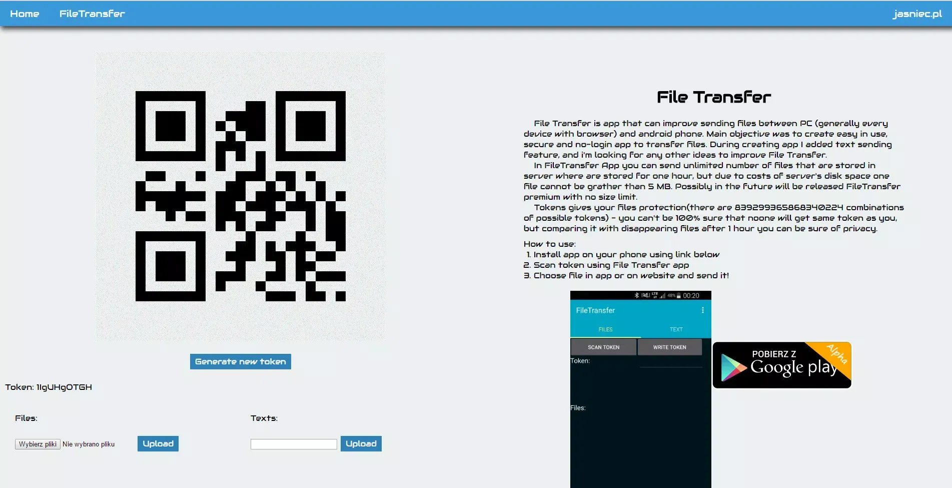 Tangkapan layar File Transfer