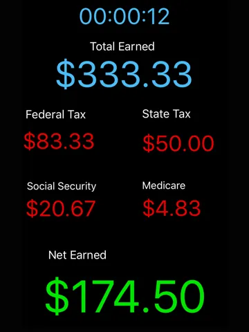 Captures d'écran de Taxes Paid Today iPad 