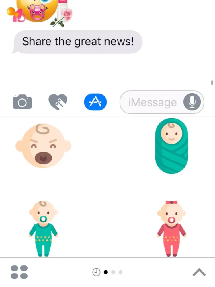 Baby Emojis iPad  स्क्रीनशॉट