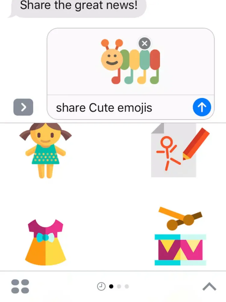 Baby Emojis iPad  स्क्रीनशॉट