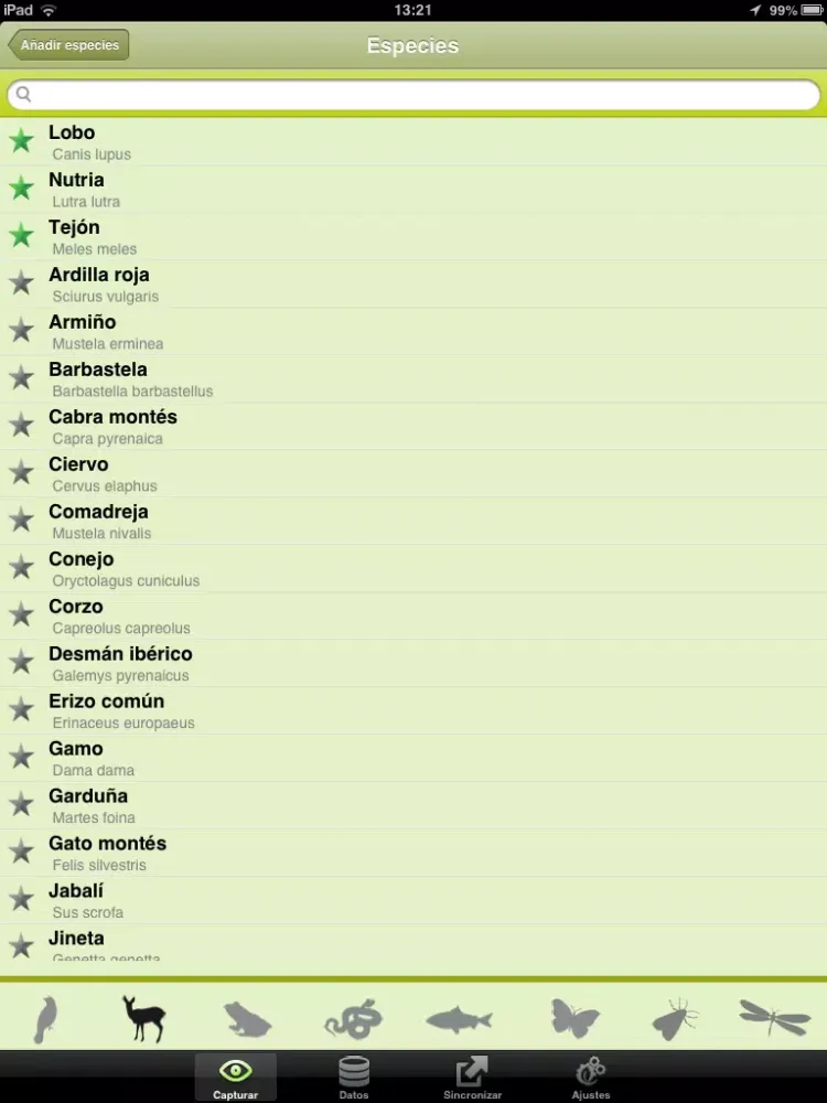 Ảnh chụp màn hình của Cuadernos de campo iPad 