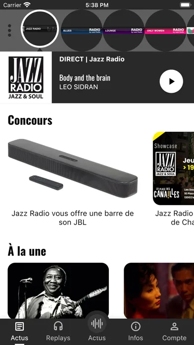 ภาพหน้าจอของ Jazz Radio