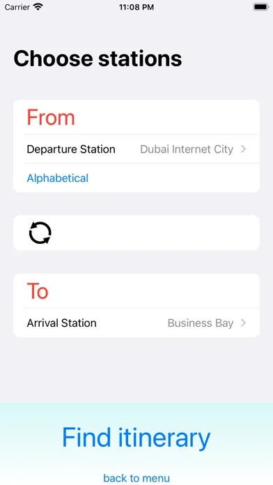 Dubai Metro - app Screenshots