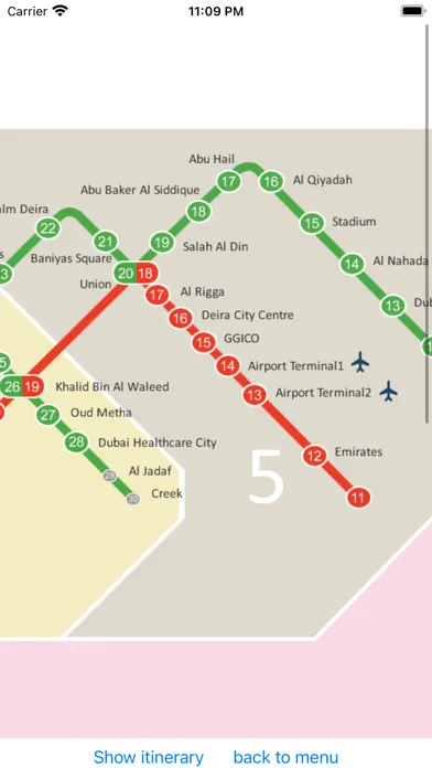 Dubai Metro - app Screenshots