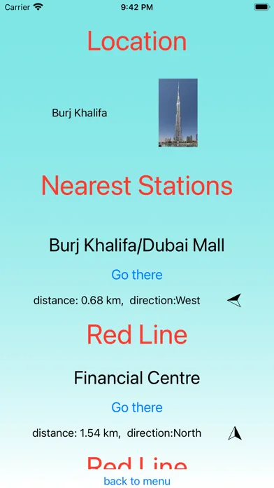 Dubai Metro - app Screenshots