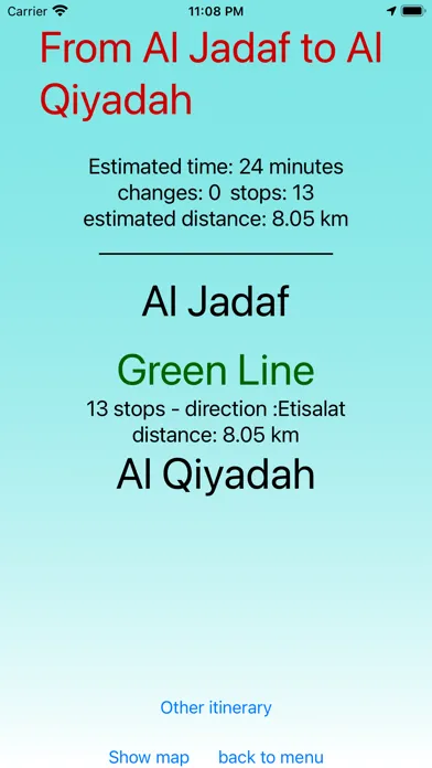 Dubai Metro - app Screenshots