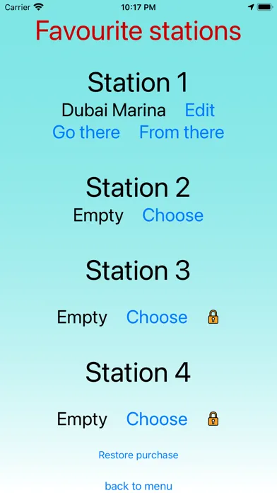 Dubai Metro - app Screenshots