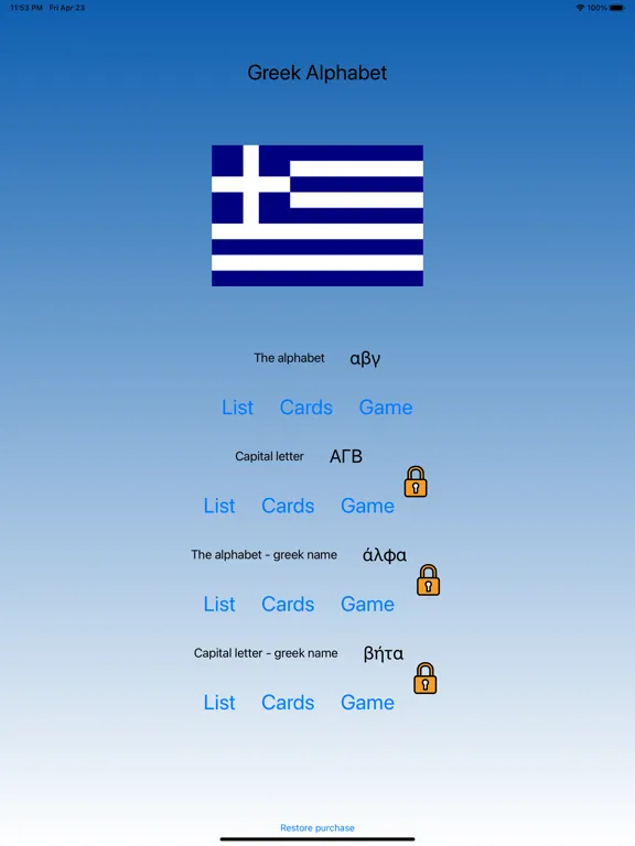Скриншоты Greek Letters - learn and play iPad 