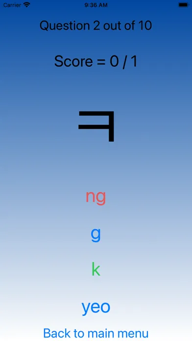 Скриншоты Hangul Alphabet