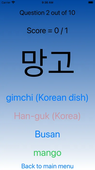 Скриншоты Hangul Alphabet