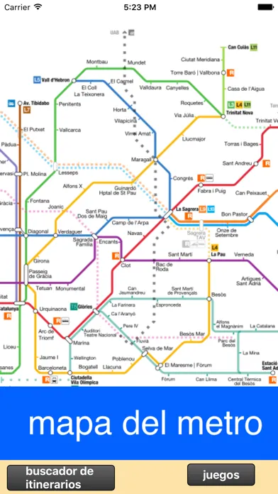 Metro de Barcelona - Buscador de itinerarios Screenshots