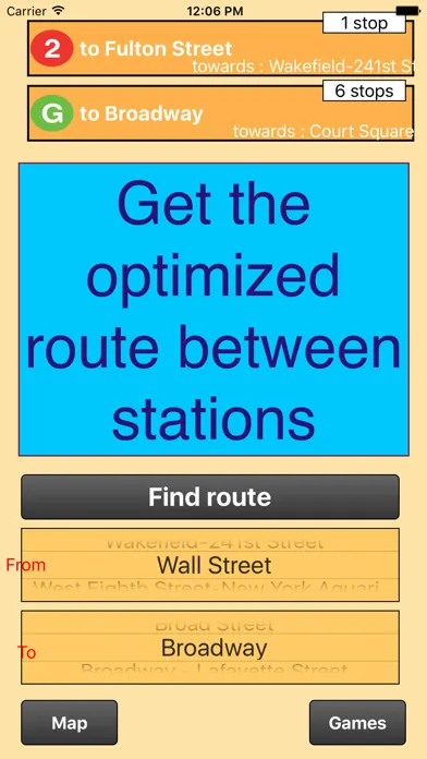 Captures d'écran de New York City Subway - map and route finder