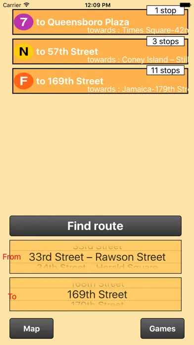 Captures d'écran de New York City Subway - map and route finder