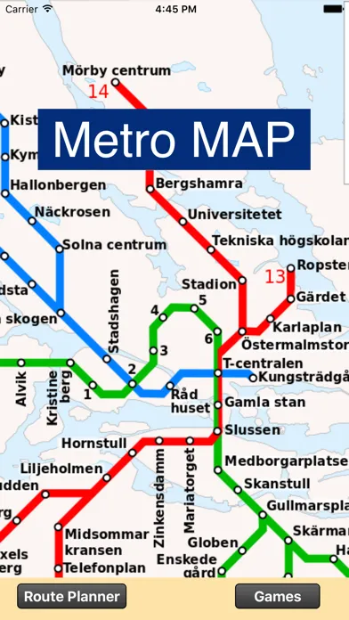 Stockholm Metro - map and route planner স্ক্রিনশট