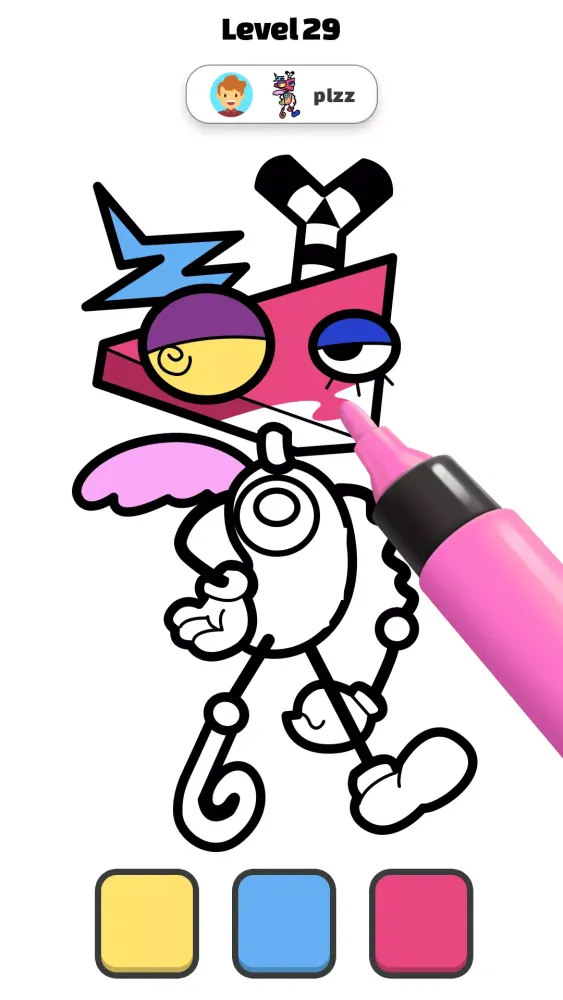 Coloring Digital Circus Screenshots