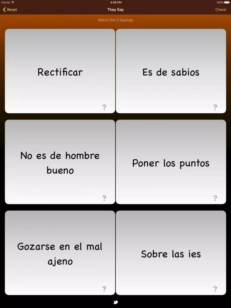 Tangkapan skrin They Say: Proverbs & Sayings iPad 