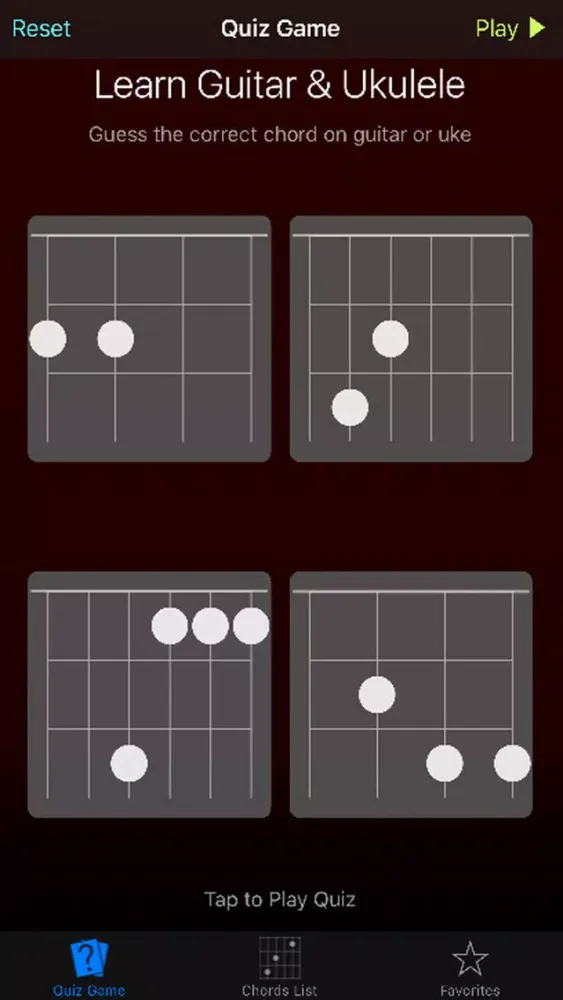 Uke Guitar Quiz: Learn Ukulele & Guitar Chords应用截图