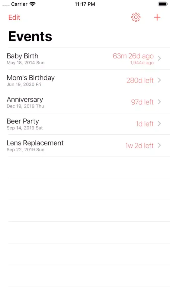 Today is: D-Day Widget Screenshots