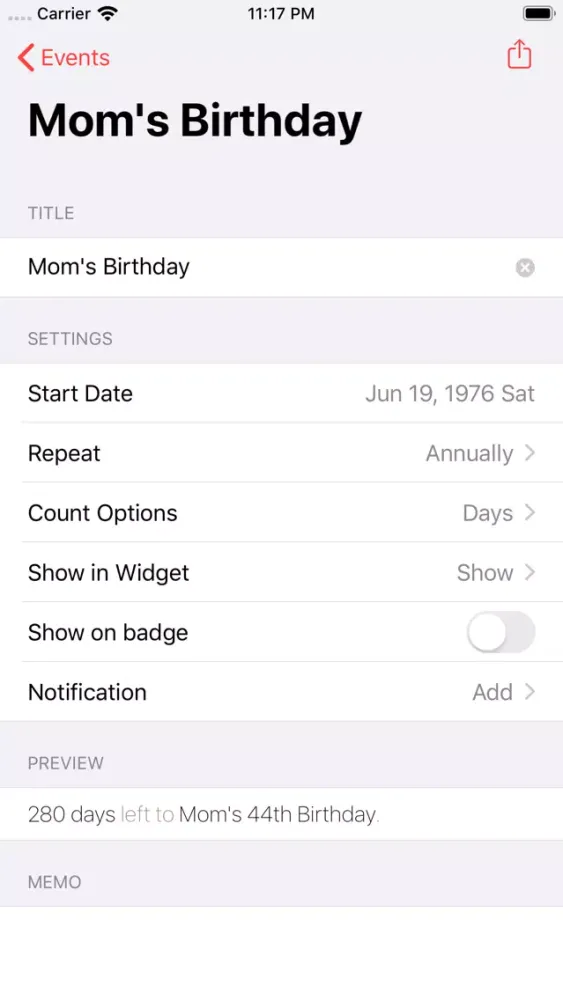 Today is: D-Day Widget Screenshots