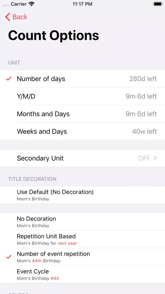 Today is: D-Day Widget Screenshots