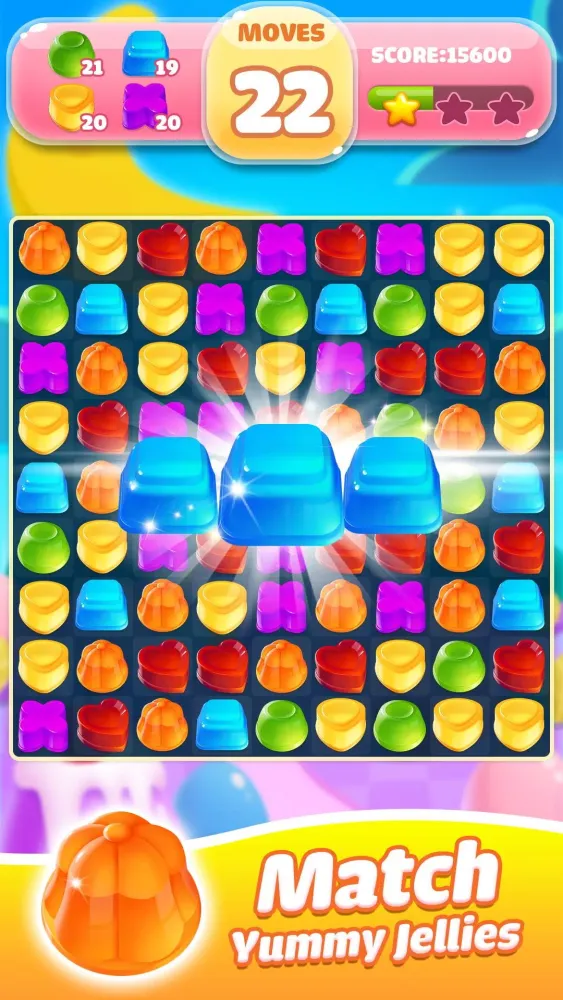 Jelly Jam Crush- Match 3 Games应用截图