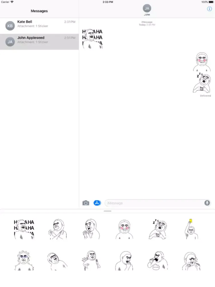 Mr.Dahan stickers 미스터 다한 스티커 iPad  स्क्रीनशॉट