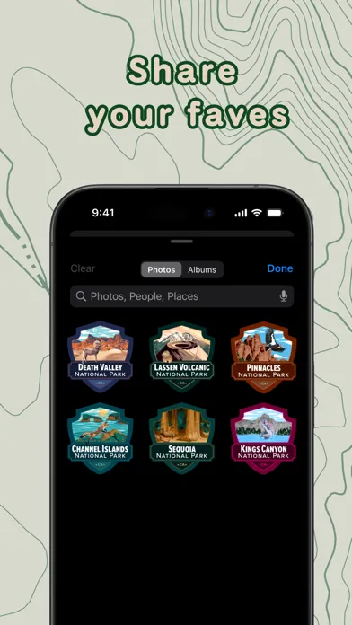 Ảnh chụp màn hình của Natl Park Stickers