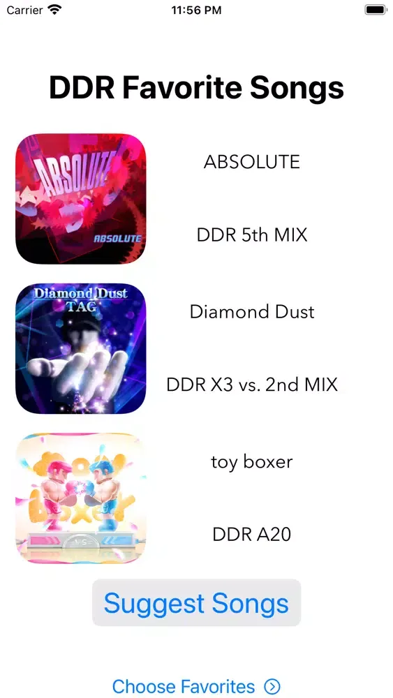 DDR Faves应用截图