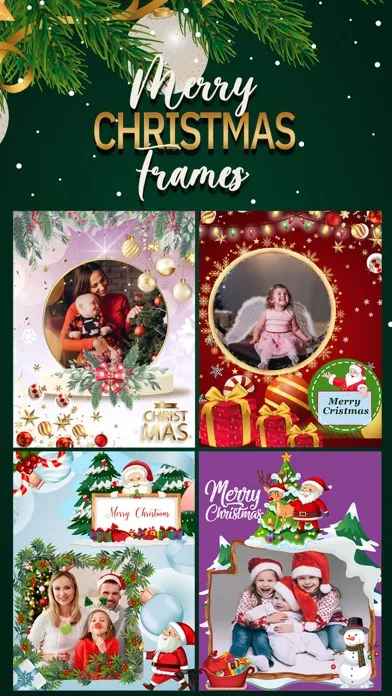 Tangkapan layar Christmas Frames Greeting Card