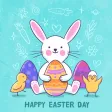 Easter Greeting Card Wallpaper