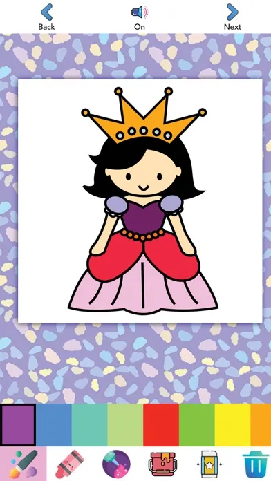 Zrzuty ekranu Fairy & Princess Coloring Book