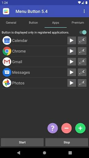 Captures d'écran de Menu Button (No root)
