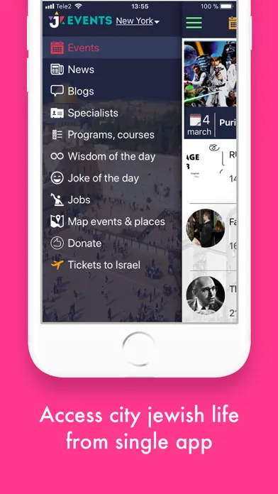 Zrzuty ekranu JEvents Jewish App