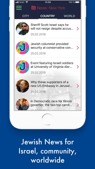 Zrzuty ekranu JEvents Jewish App