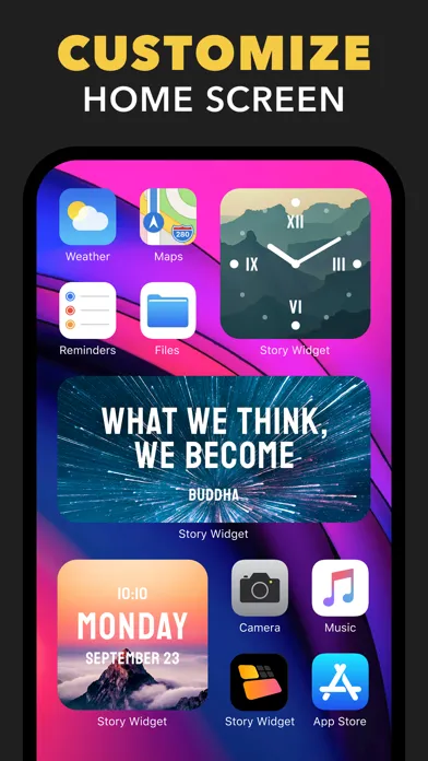 Captures d'écran de Story Widget - Custom Theme