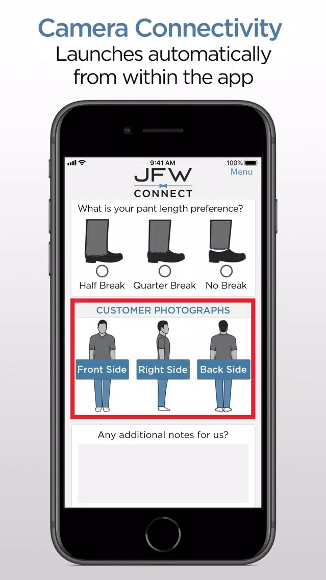 Tangkapan skrin JFW Connect