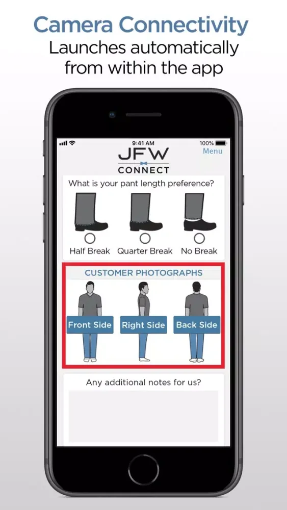Ảnh chụp màn hình của JFW Connect