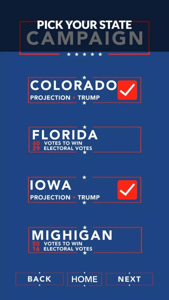 Captures d'écran de Trump Elect