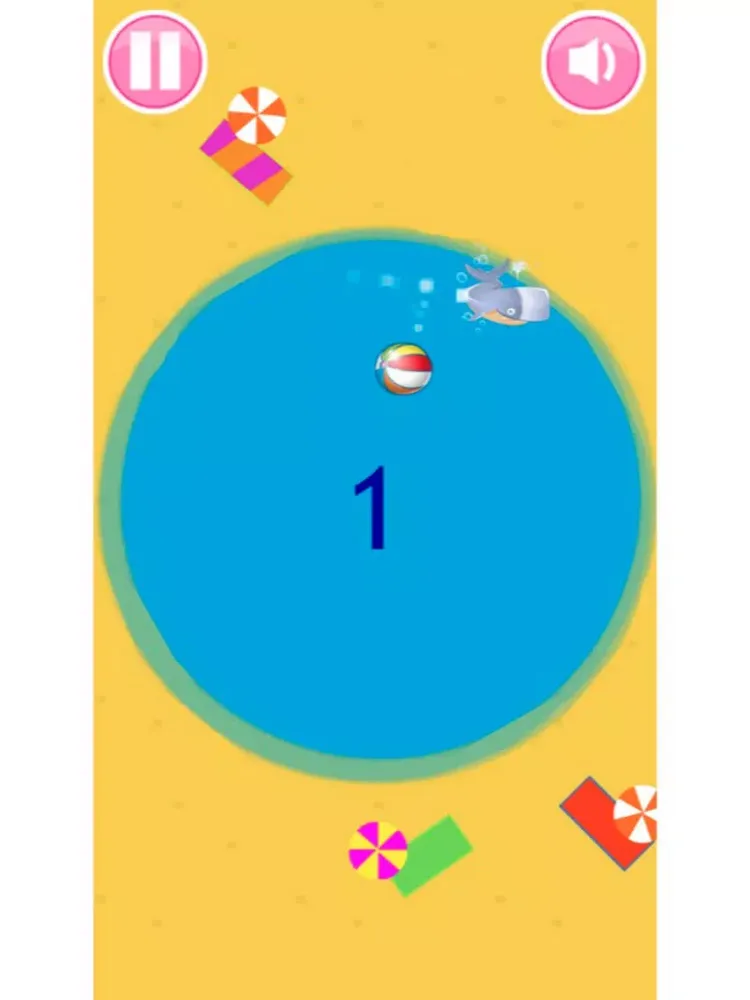 Dolphin ball-Dolphin jumping games iPad  스크린샷