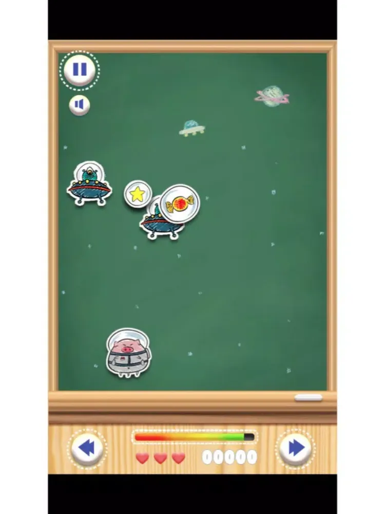 Tangkapan layar Leap-rocket pig flying pig iPad 