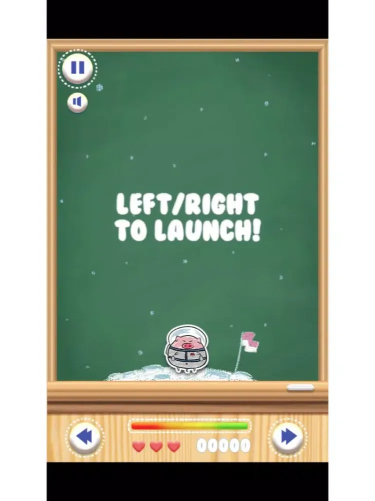 Tangkapan layar Leap-rocket pig flying pig iPad 
