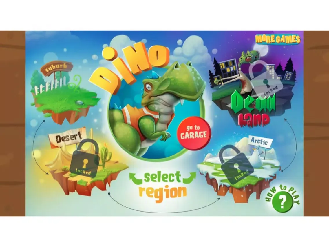 Tangkapan layar Dinosaur cart-enter the ancient village iPad 