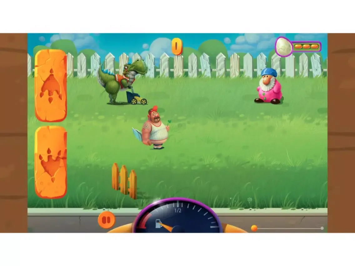 Tangkapan layar Dinosaur cart-enter the ancient village iPad 