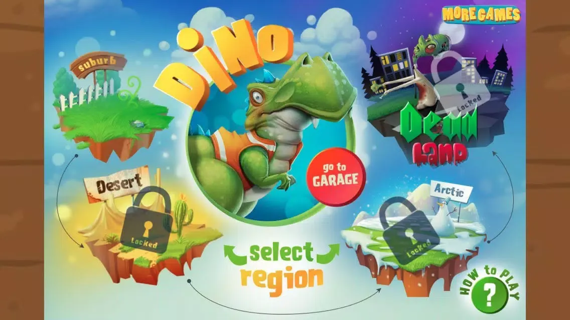 Tangkapan layar Dinosaur cart-enter the ancient village